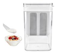 Máquina de queso crema, colador de yogur con tapa, separador de suero lavable, colador de filtro fino reutilizable, colador de yogur de malla fina, colador de yogur para leche, zumo, accesorios de