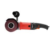 Máquina de rasado, lijadora de cepillos, 220 V, 1580 W, cepilladora de madera con cubierta antipolvo y conector de cepillo de carbón externo, pulidor de rodillo se puede utilizar para pulir, lijar