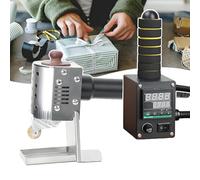 Máquina de recubrimiento de rodillos de pegamento termofusible, dispensador de pegamento de calefacción comercial para tela, embalaje, unión de cuero, 150 ml a 20 mm