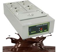Máquina de reflujo de chocolate, calentador eléctrico de alimentos de acero inoxidable con control de temperatura de 0 a 95 ℃, 1000 W para uso comercial
