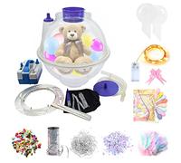 Máquina de rellenar globos - Relleno de 17 pulgadas para envolver regalos, kit de relleno con 9 accesorios para boda, Navidad, decoración de fiesta de cumpleaños (relleno, expansor + bomba)