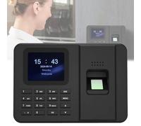 Máquina de reloj para empleados de pequeñas empresas, reloj de tiempo para empleados con contraseña de huellas dactilares LCD TFT 2.4, detector de asistencia, reloj perforador automático de oficina