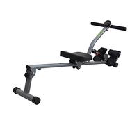 Máquina de Remo, 12 Niveles de Resistencia Máquina de Remo casera Ajustable, Máquina de Remo en Agua para Entrenamiento Muscular, Equipo de Ejercicios aeróbicos de Acero Plegable