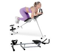 Máquina de Remo 4 en 1, Máquina de Abdominales y Remo, Prensa de Piernas, Equipo de Ejercicio Multifuncional y Plegable, para Entrenamiento de Cuerpo Entero