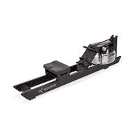 Máquina de Remo de Agua Koufit Hydro Rower, Madera de Roble Negro, Entrenamiento de Remo con Máquina de Remo de Agua, Resistencia 18 litros
