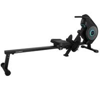 Cecotec Máquina de Remo Plegable de Resistencia Combinada: Aire y Magnética con Pantalla LCD Drumfit Rower Eolo Magno. 8 Niveles de Resistencia Regulables Manualmente, Ruedas, Correas de Sujeción