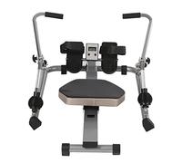 Máquina de remo hidráulica de movimiento completo ajustable - Remo doméstico plegable con pantalla LCD y riel largo para ejercicios de cardio y fitness en casa, carga máxima de 120 kg, resistencia de