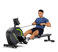 Máquina de remo magnética para el hogar, ultra silenciosa con 16 niveles de resistencia, entrenamiento cardio de cuerpo completo, capacidad de 160 kg