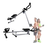 Maquina de Remo Plegable, Máquina de Remo para Casa, Rowing Machine Multifunción Silenciosa, Entrenamiento Abdominal y Cardio para Fitness y Musculación en Casa