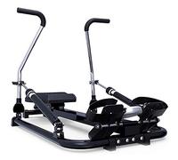 Máquina de Remo Plegable para Interiores para el hogar, Remo hidráulico con 6 resistencias Ajustables, Entrenamiento de Brazos pectorales Abdominales, aeróbico, Gimnasio en casa, Equipo de Ejercicios