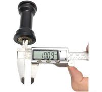 Máquina de remo Rodamiento Rueda Abdominal Máquina Polea para Tubo Rectangular 70mm Plástico Negro Suave Funcionamiento Silencioso Alta Capacidad de Carga 2 Pack