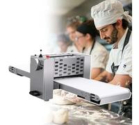 Máquina de repostería danesa plegable, tambor de acero inoxidable, mango de dirección ajustable, cinta transportadora plegable para cruasán, corteza de tarta de huevo, masa de pizza
