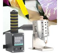 Máquina de rodillo de pegamento termofusible para manualidades y embalaje con 4 cabezales intercambiables para trabajos de cuero