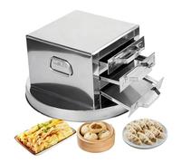 Máquina de rollos de arroz al vapor de acero inoxidable, máquina para hacer rollos de arroz multifuncional de 3 bandejas, utensilios de cocina al vapor para hornear, cocina, restaurante