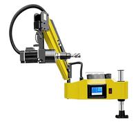 Máquina de roscado eléctrica con pantalla táctil inteligente, servomotor voladizo para fabricación de maquinaria e industrias de moldes, compatible con M3-12