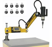 Máquina de roscado eléctrica M3-M16, herramienta voladiza multidirección, 0-312 RPM con 8 pinzas para fabricación de maquinaria e industrias de moldes