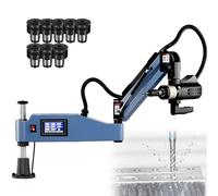 Máquina de roscado eléctrico, herramienta de roscado y roscado de tipo vertical, brazo multidireccional de 360°, 312 RPM para fabricación de maquinaria, M3-16E