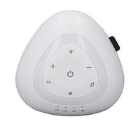 Máquina de Ruido Blanco, Herramienta para Dormir para Niños, Ahorro de Espacio, Alivio de la Ansiedad, Multifunción, Luz Cálida, Música Suave para Habitación de bebé (Gris)