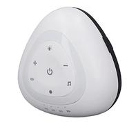 Máquina de Ruido Blanco, Herramienta para Dormir para Niños, Ahorro de Espacio, Alivio de la Ansiedad, Multifunción, Luz Cálida, Música Suave para Habitación de bebé (Negro)