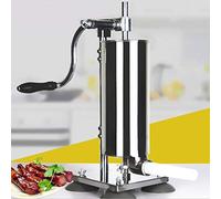 Máquina de salchichas HUOLE de acero inoxidable, manual, vertical (4l), 3 litros, 4 tubos de diámetros diferentes