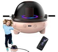 Máquina de Saltar Automática - Contador Recargable para Saltar con Música,Máquina De Salto Inteligente Con Mando A Distancia 10 Velocidades Ajustable Para Gimnasio, Entrenamiento, Yoga,