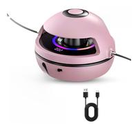 Máquina de Saltear Eléctrica, Afenau Máquina Eléctrica para Saltar con Contador, Mando a Distancia Bluetooth, Música Luminosa, 1-10 niveles Máquina de Saltar Inteligente para Niños y Niñas, Rosa