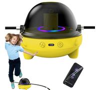 Máquina de salto - Contador de salto recargable ABS de PU de 5,12 pulgadas con música | Equipo de fitness ajustable | Gimnasio con control remoto Cardio para ejercicio de entrenamiento de yoga