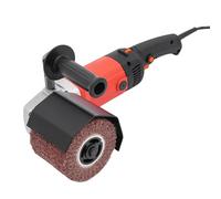 Máquina de satinado, 2200 W, lijadora para renovación exterior, 3000 rpm, ancho de tambor de 6 velocidades, diámetro de 100 mm, pulido para metal esmerilado de baldosas de madera y mármol