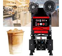 Máquina de sellado comercial de tazas con panel de control digital para tazas de té y bebidas de burbujas, funcionamiento de alta velocidad de hasta 760 tazas por hora