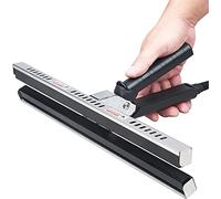 Máquina de sellado de abrazadera de mano comercial para bolsas, longitud de sellado ajustable, ideal para mylar, papel de aluminio y más