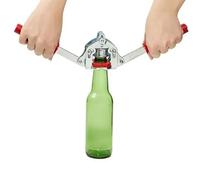 Máquina de sellado de tapas de cerveza, herramienta tapadora manual de botellas, tapadora manual de doble palanca para elaboración casera, diseño duradero para un fácil tapado y sellado