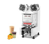 Máquina de sellado de tazas, sellador eléctrico completamente automático de 350 W, LCD de control digital, sellado rápido 500-700 tazas/hora, diámetro de sellado 88/90/95 mm, para vasos de PP, PET, PC