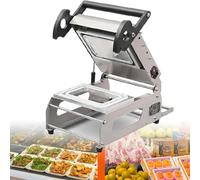 Máquina de sellado manual de alimentos para bandejas de sándwich y cajas para llevar, solución de embalaje a presión manual, eficiente de 7 a 8 veces/minuto