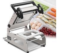 Máquina De Sellado Manual De Alimentos Para Loncheras, Sellador De Bandejas De Alta Velocidad, 7-8 Veces Por Minuto Para Restaurantes Y Comida Para Llevar, Temperatura Ajustable(20*14cm/7.9*5.5in)