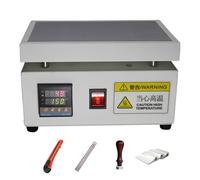 Máquina de sellado manual de celofán, caja selladora térmica PID con placa caliente de acero inoxidable, máquina de envoltura de temperatura ajustable para embalaje de cajas de regalo de cosm 12x20cm