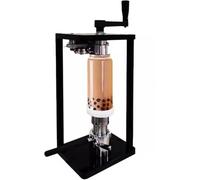 Máquina de sellado manual de tarros con altura ajustable y base fija para enlatado casero y conservación de alimentos