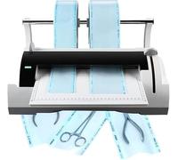 Máquina de sellado médico de 300 mm, sellador térmico de bolsas con cortador para embalaje, sellador térmico de 100 W para uso en hospital o laboratorio