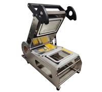 Máquina de sellado térmico con control de temperatura para envasado de alimentos con película en rollo