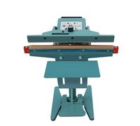 Máquina de sellado térmico con pedal, ancho de sellado de 8 mm, calefacción de doble cara para embalaje de película de plástico