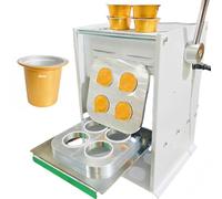 Máquina de sellado térmico manual con control digital de temperatura para cápsulas de café, té y envasado de alimentos