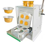 Máquina de sellado térmico manual con control digital de temperatura para cápsulas de café, té y envasado de alimentos