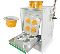 Máquina de sellado térmico manual con control digital de temperatura para cápsulas de café, té y envasado de alimentos