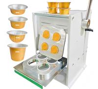 Máquina de sellado térmico manual con control digital de temperatura para cápsulas de café, té y envasado de alimentos