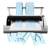 Máquina de sellado térmico médico 100W - Sellador de bolsas de esterilización especial con cortador de bolsas, equipo de sellado al vacío de 300 mm - Ancho máximo del sello para una esterilización