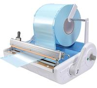 Máquina de sellado térmico médico, sellador automático, longitud máxima de sellado de 300 mm, 6 niveles de temperatura, corte de doble borde para un embalaje eficiente de laboratorio y hospital