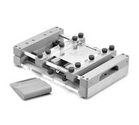 Máquina de serigrafía de pasta de soldadura, estación de impresión manual de malla de acero con raspador de 80 mm para prototipos de PCB de precisión