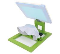 Máquina de serigrafía manual para gorras, prensa de serigrafía de 1 color y 1 estación, ajuste izquierdo y derecho/frontal y trasero, impresora de serigrafía con abrazadera de 130×70 mm