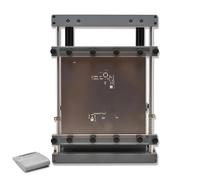 Máquina de serigrafía manual para mini pasta de soldadura, pequeña estación de impresión de malla de acero con raspador de 80 mm, ideal para aficionados a la electrónica