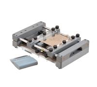 Máquina de serigrafía manual para mini pasta de soldadura, pequeña estación de impresión de malla de acero con raspador de 80 mm, ideal para aficionados a la electrónica