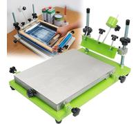 Máquina de serigrafía manual profesional, máquina de impresión de patrones de ropa, funda de rodamiento de aleación de aluminio duradera, pintura para hornear a alta temperatura, diseño antioxidante